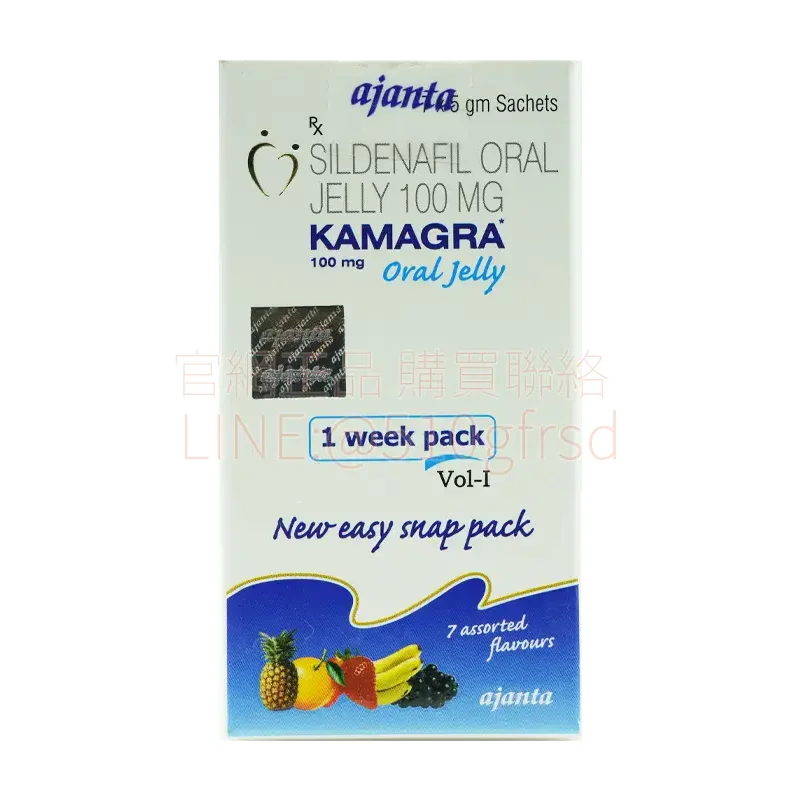 Kamagra Oral Jelly 100mg 果凍威而鋼 7包裝｜15分鐘速效七種口味