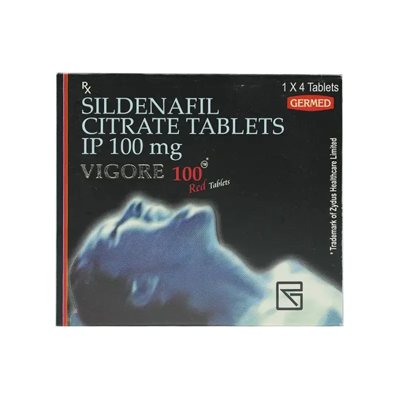 威格拉 VIGORA 100mg 4顆裝｜德國紅魔快速起效30分鐘 高性價比ED治療首選