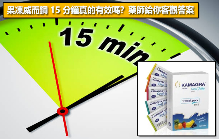 果凍威而鋼 15 分鐘真的有效嗎？藥師給你客觀答案