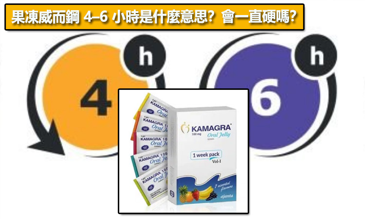 果凍威而鋼 4–6 小時是什麼意思？會一直硬嗎？