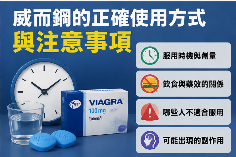 威而鋼的正確使用方式與注意事項