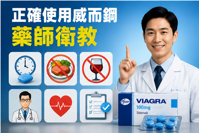 威而鋼正確用法與注意事項：藥師專業衛教